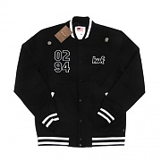 CHUNK VARSITY JACKET-BLK/WHT